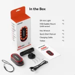 چراغ عقب دوچرخه iGPSPORT SR Mini | ایمنی هوشمند با رادار و هشدار ترمز - Image 12